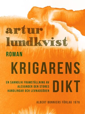 cover image of Krigarens dikt